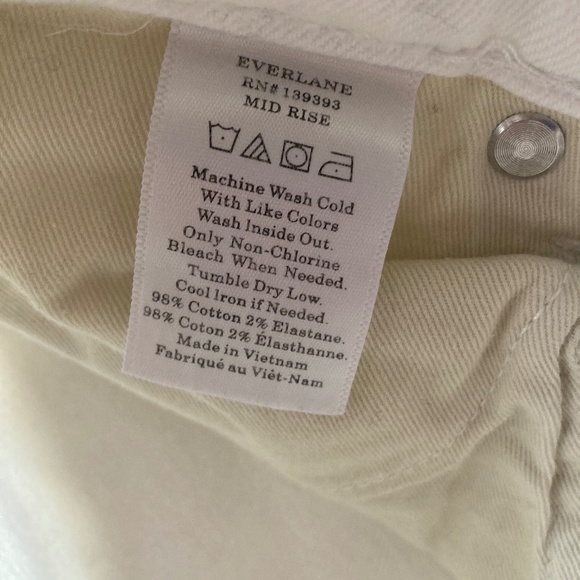 NWOT Everlane Mid-Rise Skinny Jean in Bone 27 Tall - Picture 13 of 13